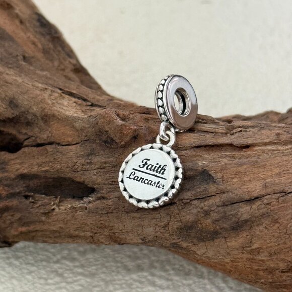 Pandora Faith Lancastex Flag S925 Silver Dangle Charm - Picture 2 of 4
